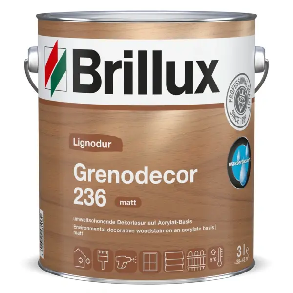 Brillux Lignodur Grenodeco 236 750 ml Nussbaum