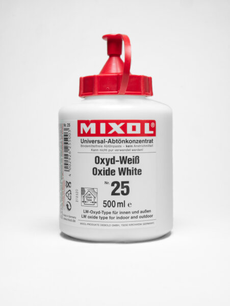 Mixol Abtönkonzentrat 500ml Nr. 25 - Oxyd-Weiß