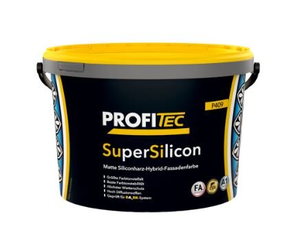 PROFITEC P409 SuperSilicon Matte Siliconharz-Hybrid-Fassadenfarbe 5 l weiß