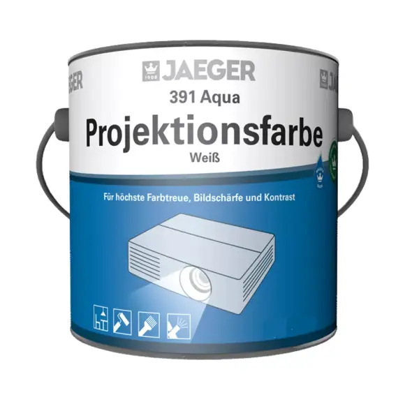 Jaeger 391 Aqua Projektionsfarbe, weiß tuffmatt