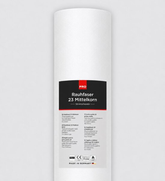 PRO Color Rauhfaser 23 Mittelkorn 125 x 0,75 m