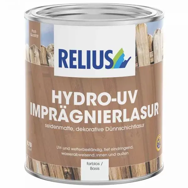 Relius Hydro-UV Imprägnierlasur farblos / Basis 2,45 l