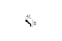 NMC Nomastyl Plus Zierprofil D 49 x 42 mm Länge: 2m