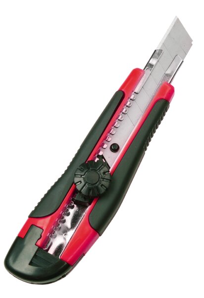 mako Universalmesser SoftGrip PREMIUM 18 mm, verstellbare Abbrechklinge aus Qualitätsstahl