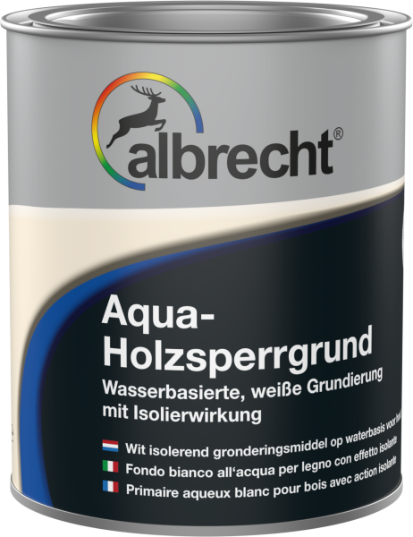 Albrecht Aqua Holz-Sperrgrund weiß 0,75 L