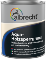 Albrecht Aqua-Holzsperrgrund 2,5 l weiß