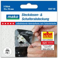 mako Steckdosen- und Schalterabdeckung PREMIUM 70 x 70...