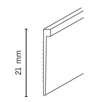 Döllken Tapetenleiste TAL 20 2,6m 1137 weiß