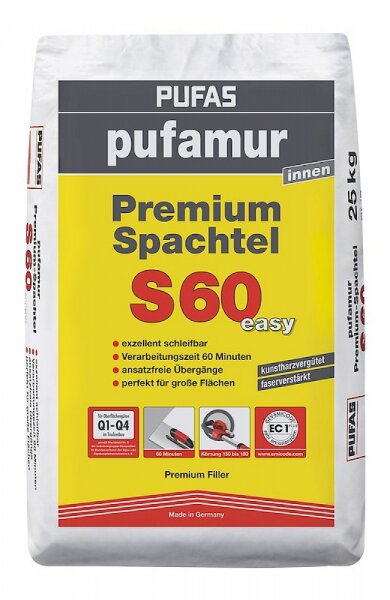 pufamur Premium-Spachtel S60 easy 25 kg