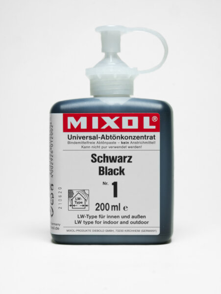 Mixol Abtönkonzentrat 200ml Nr. 1 - Schwarz