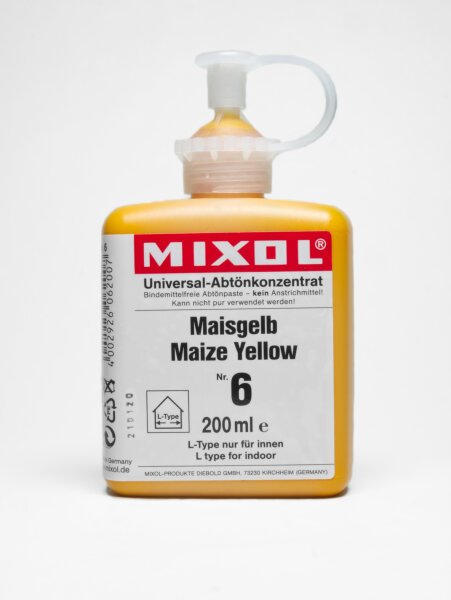 Mixol Abtönkonzentrat 200ml Nr. 6 - Maisgelb