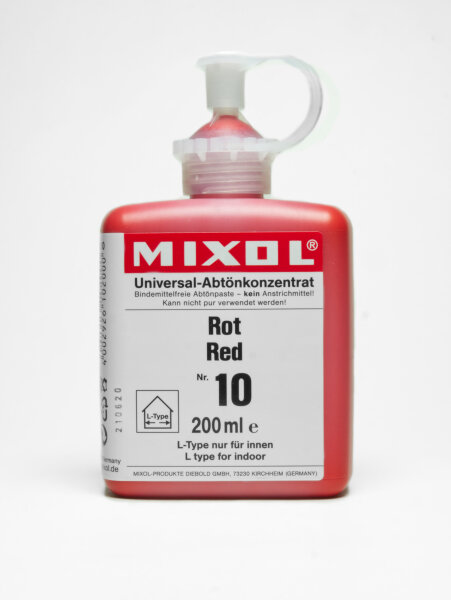 Mixol Abtönkonzentrat 200ml Nr. 10 - Rot