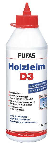 PUFAS Holzleim D 3 1 kg