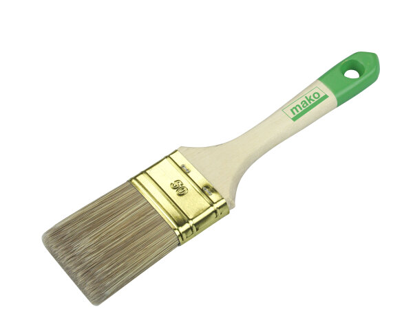 mako Lasur-Flachpinsel KOMFORT 60 mm, 6. Stärke, Holzgriff