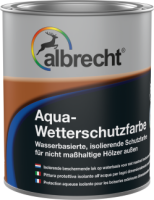 Albrecht Aqua Wetterschutzfarbe 0,750 L Weiß
