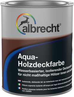 Albrecht Aqua Holzdeckfarbe 0,75 L Schwedenrot