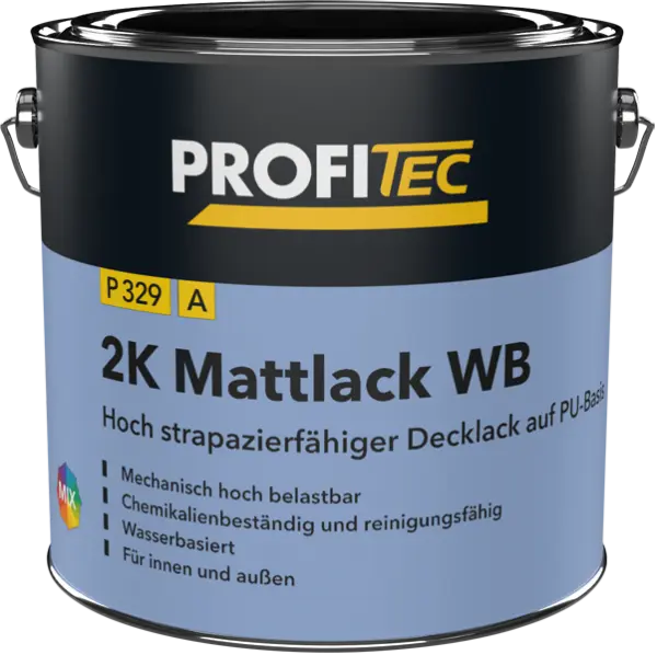 PROFITEC 2K Mattlack WB P329 Komp. A 2,25 L Weiß