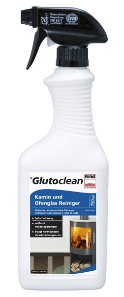 Glutoclean Kamin und Ofenglas Reiniger 750 ml