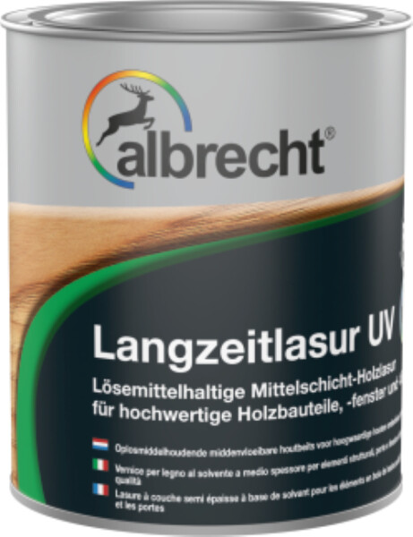 Albrecht Langzeitlasur UV/FA 0,750 L Nussbaum