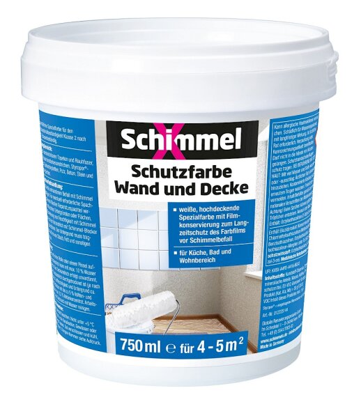 SchimmelX Schutzfarbe Wand und Decke 750 ml