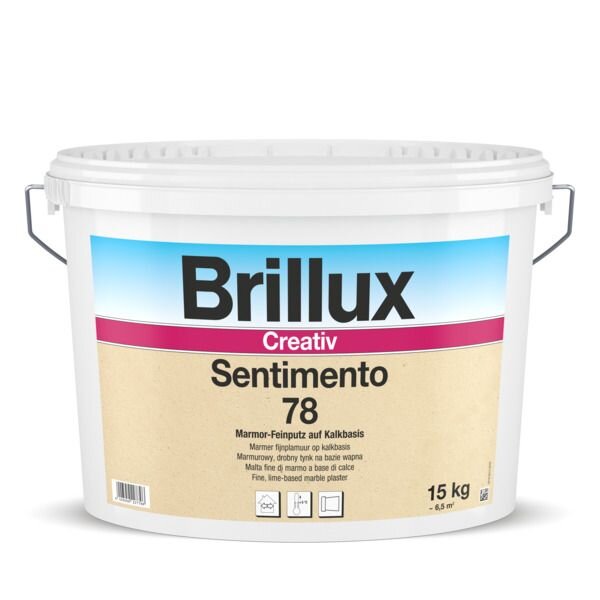 Brillux Creativ Sentimento 78 7,5 kg RAL 7004 Signalgrau