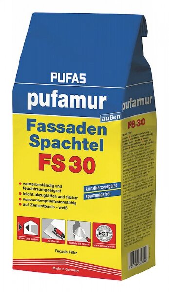 Pufas pufamur FS 30 Fassaden-Spachtel 5kg Papiertüte